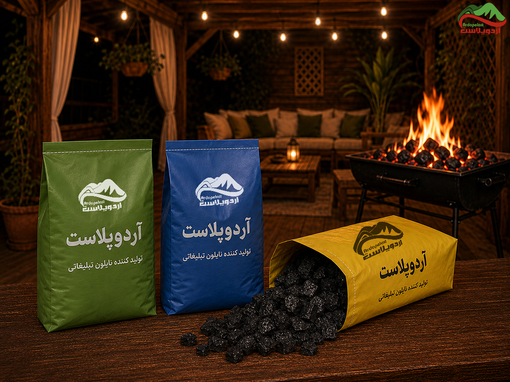 اردوپلاست تولید کننده نایلون بسته بندی ذغال