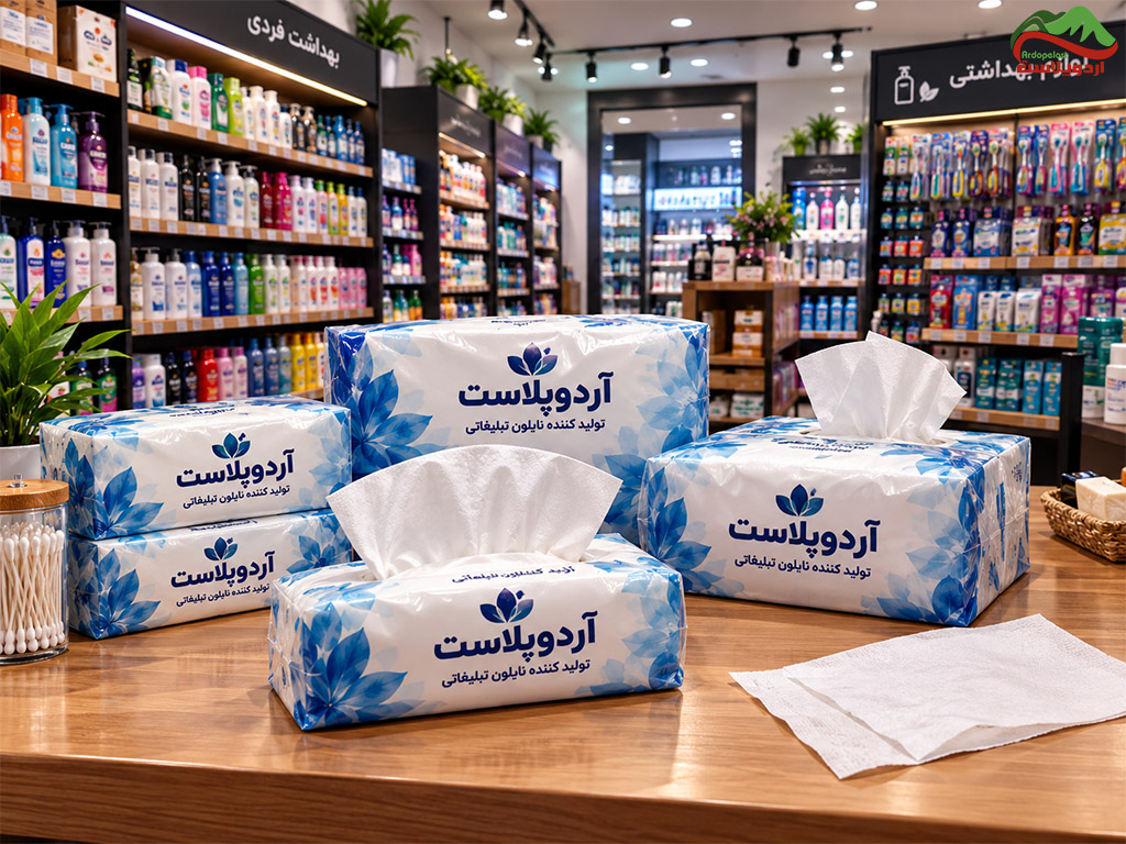 لفاف پلاستیکی برای تولید و بسته بندی دستمال کاغذی در گیلان